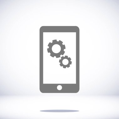 Akıllı Telefon Düz Simgesi