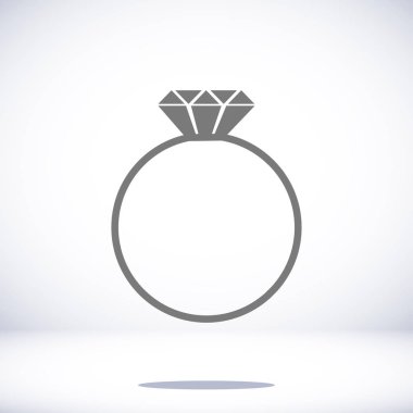 Yüzük düz simgesi