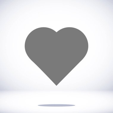 kalp düz simgesi