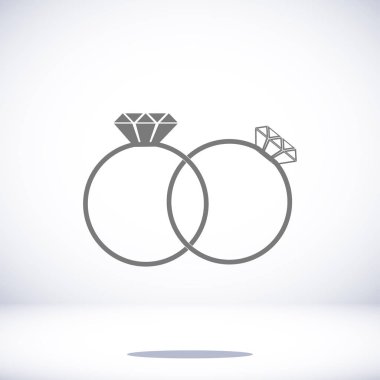 Yüzük düz simgesi