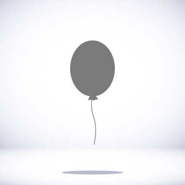 Balon düz simgesi