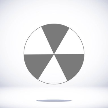 radyoaktif işareti metal varil simgesine püskürtülür