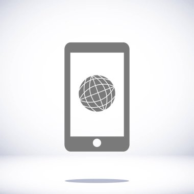 Akıllı Telefon Düz Simgesi