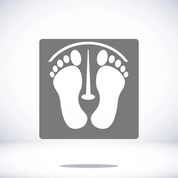 Footprints flat icon — Stock Vector