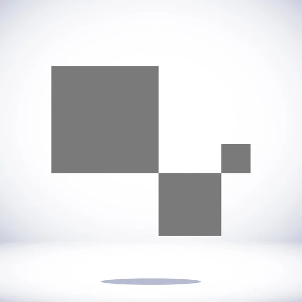 Плоский значок кубів — стоковий вектор