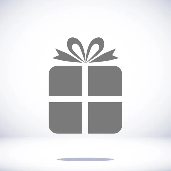 Icono plano de regalo — Vector de stock