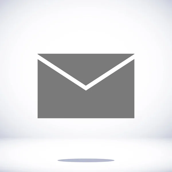 Icône enveloppe noire — Image vectorielle