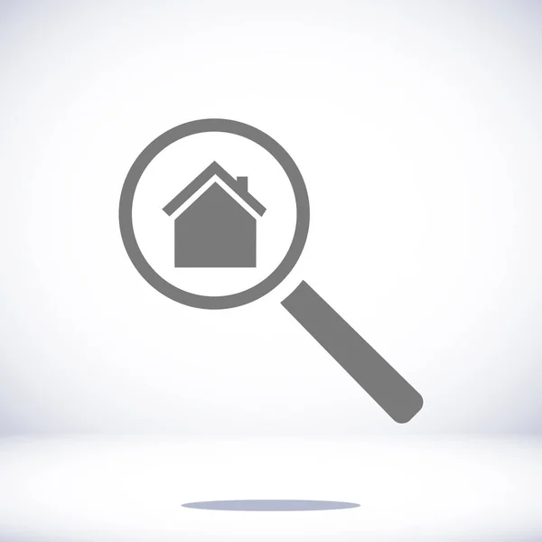 Пошук будинку, значок — стоковий вектор