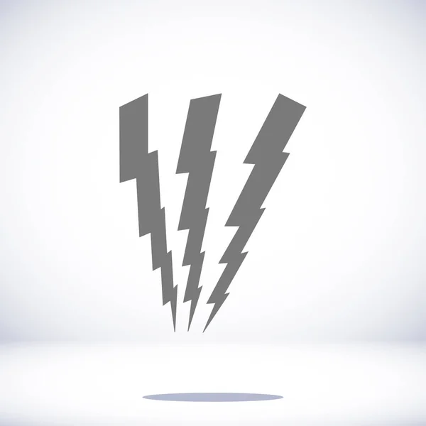 Lightning flat icon — Stock Vector