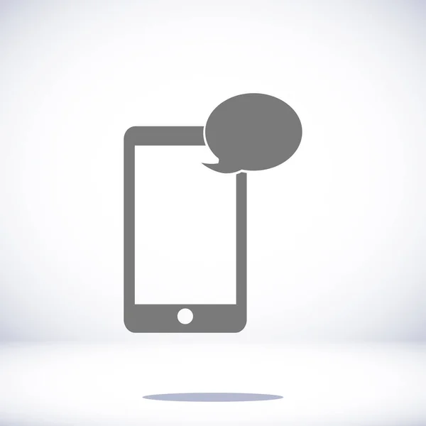 Ícone sms telefone móvel —  Vetores de Stock
