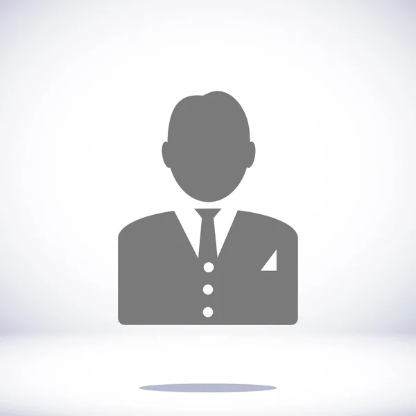 Man in zakelijke pictogram — Stockvector