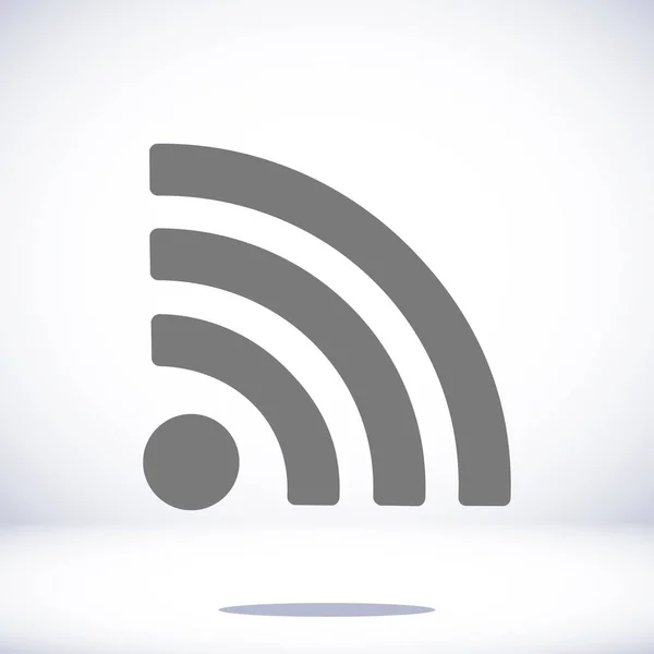 Podcast icône plate — Image vectorielle