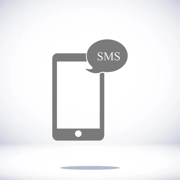 Teléfono móvil SMS icono — Vector de stock