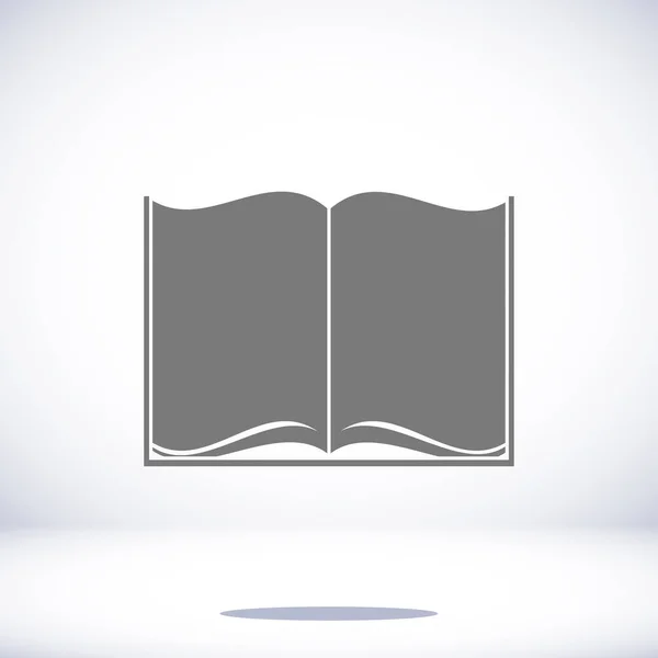 Libro Icono plano — Vector de stock