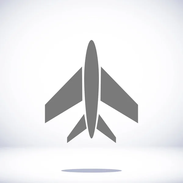 Icône plate avion — Image vectorielle