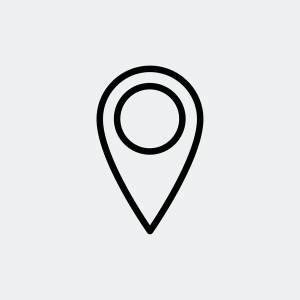 Icono de pin de ubicación — Vector de stock