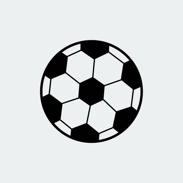 Classica icona del pallone da calcio — Vettoriale Stock