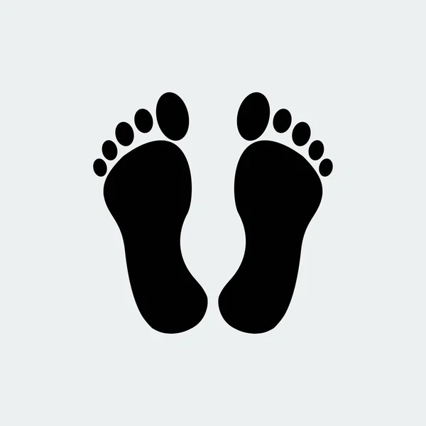 Human feet icon — Stock Vector