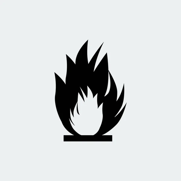 화재 플랫 아이콘 — 스톡 벡터