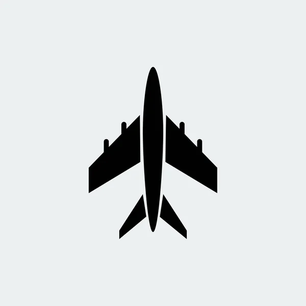 Icône plate avion — Image vectorielle
