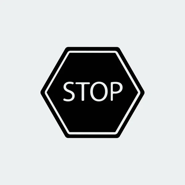 Stopbord pictogram — Stockvector