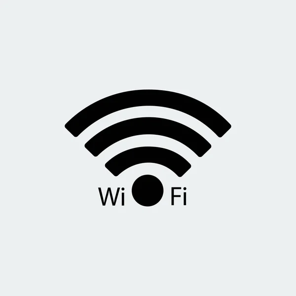 Icône plate Wi-Fi — Image vectorielle