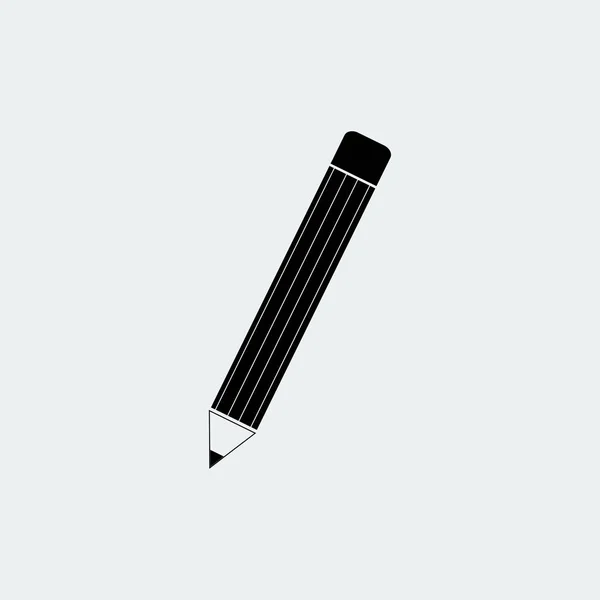 연필 평평 한 아이콘 — 스톡 벡터