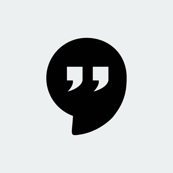 Quote flat icon