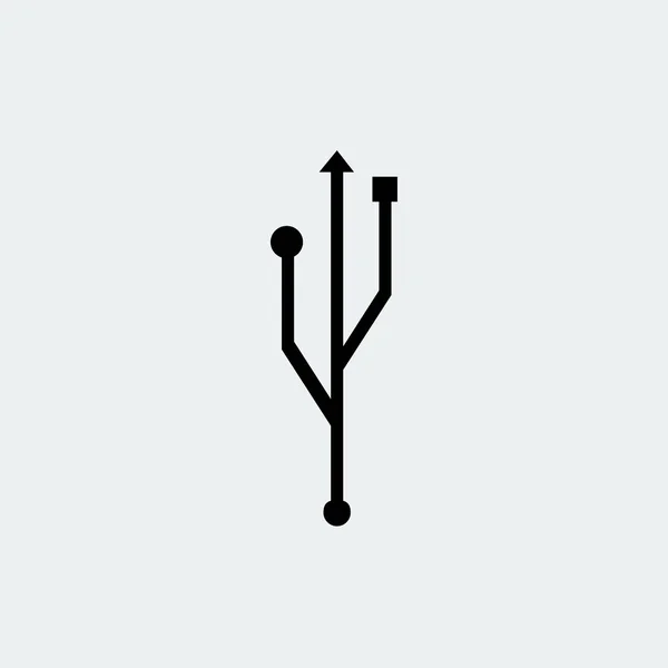 USB web pictogram — Stockvector