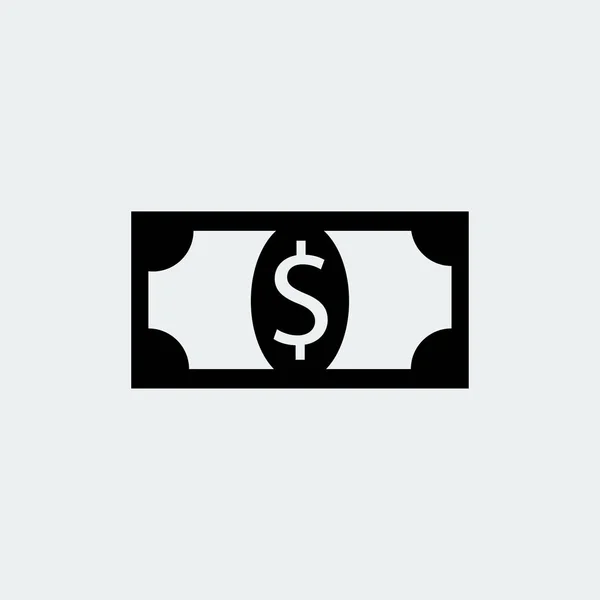 Dinero del dólar icono — Vector de stock