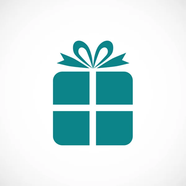 Icono plano de regalo — Vector de stock