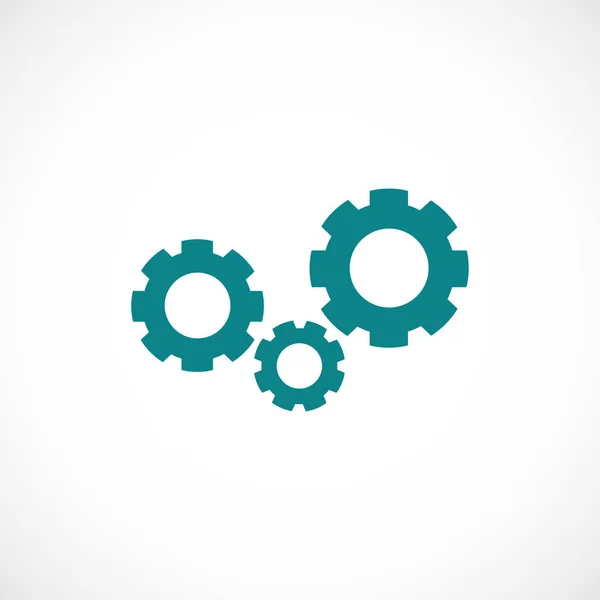 Gears platte pictogram — Stockvector