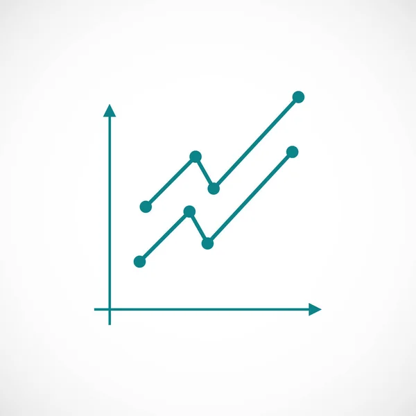 Graph-grafiek pictogram — Stockvector