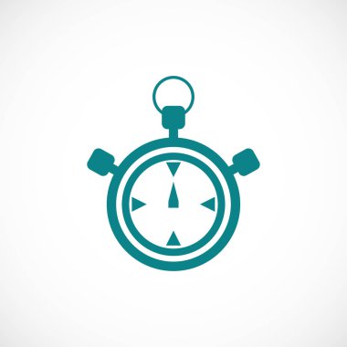 Stopwatch Düz Simgesi