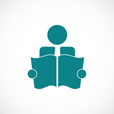 kitap okuyucu işareti simgesi