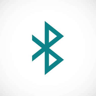 Bluetooth düz simgesi