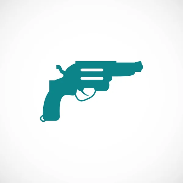 Revolver platte pictogram — Stockvector