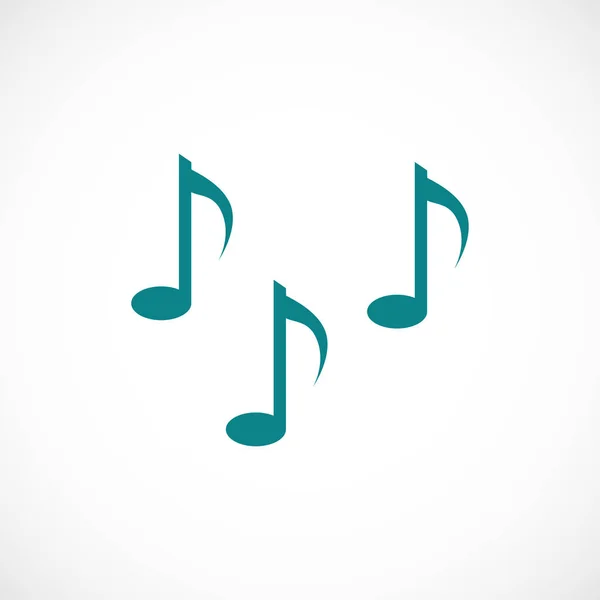 Notes de musique signe icône — Image vectorielle