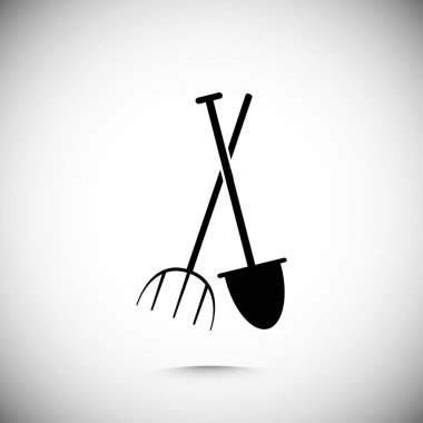 Bahçe çatal, Bahçe küreği simgesi