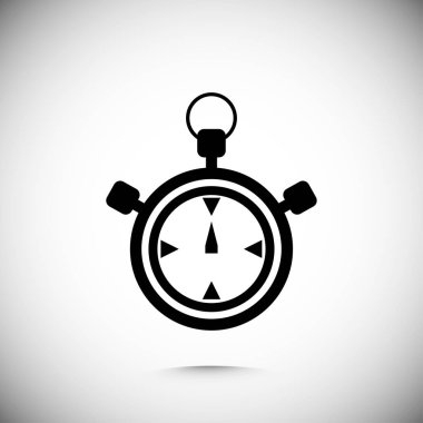 Stopwatch Düz Simgesi