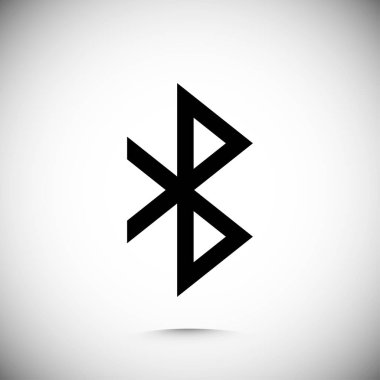 Bluetooth düz simgesi