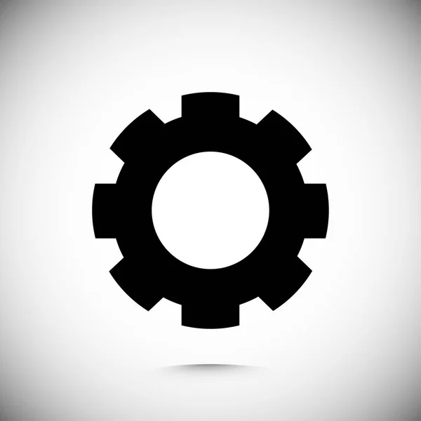 Gear flat icon — Stock Vector