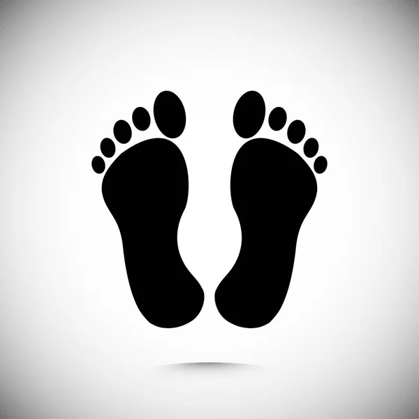 Human feet icon — Stock Vector