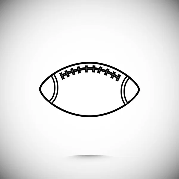 Rugbybollsikon — Stock vektor