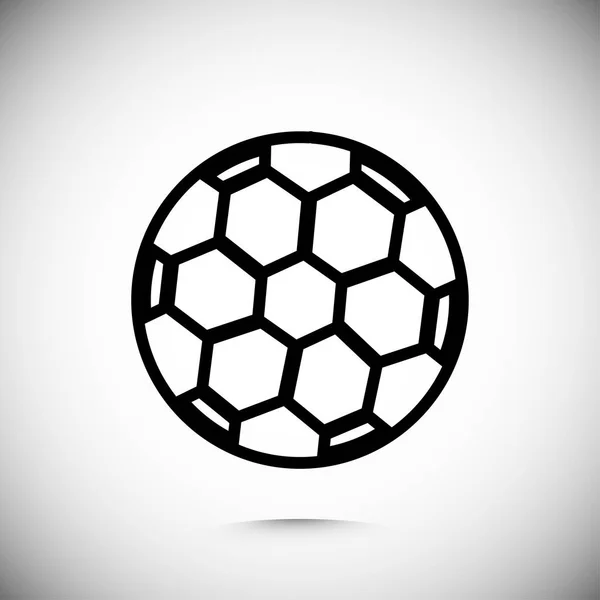 Icono de pelota de fútbol — Archivo Imágenes Vectoriales