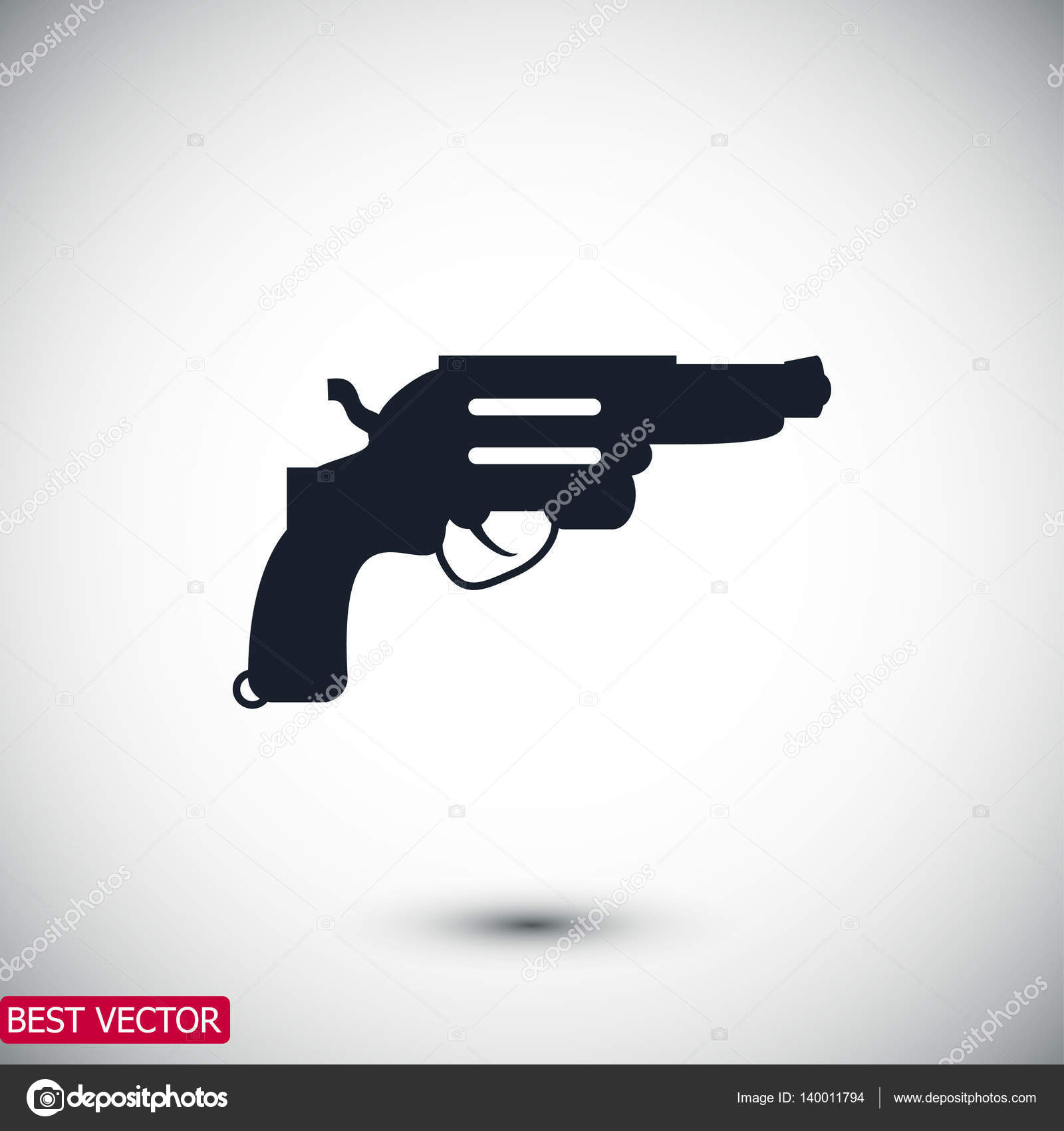 Simple Revolver icon Stock Vector Image by ©SimVA #140011794