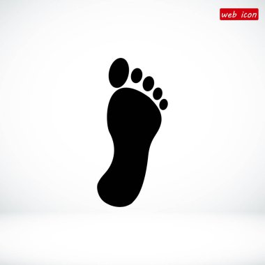 basit ayak izi simgesi