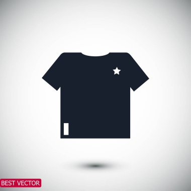 Tişört Düz Simgesi