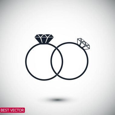 Yüzük düz simgesi