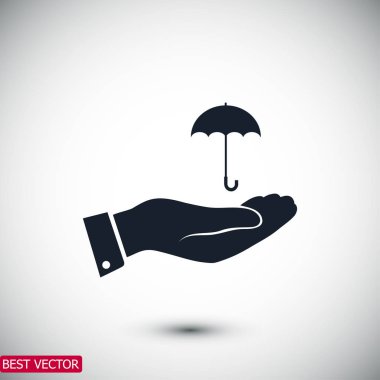 El simgesi olan şemsiye